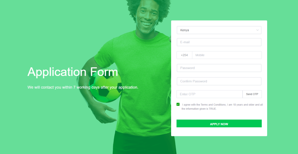 Bangbet agent system register page