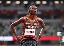 Simiyu after winning the race.