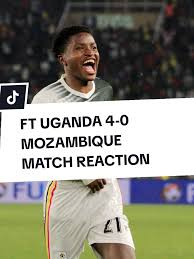 the celebration of uganda vs mozambiues