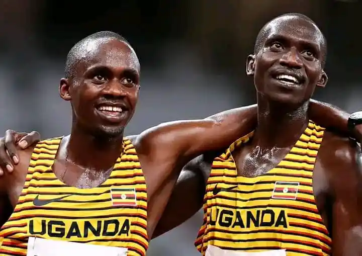 two players holding the hands